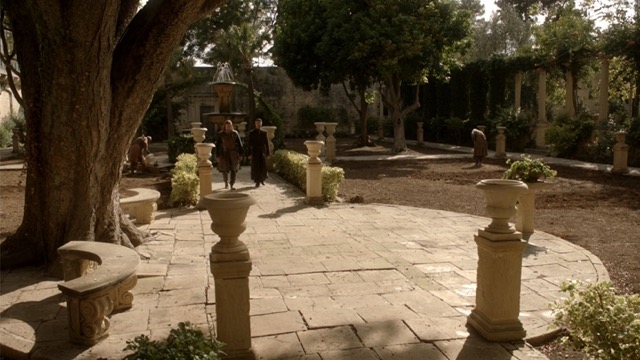 Possibly inside San Anton Gardens.