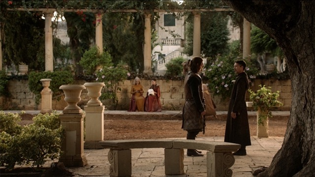 Possibly inside San Anton Gardens.