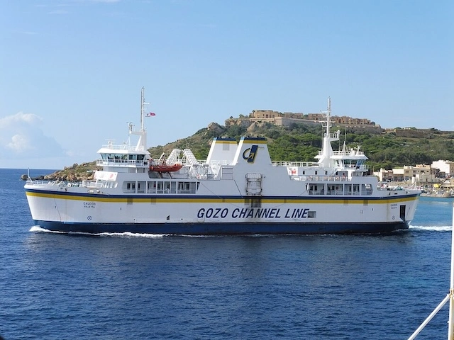 Picture of the ferry to Gozo.