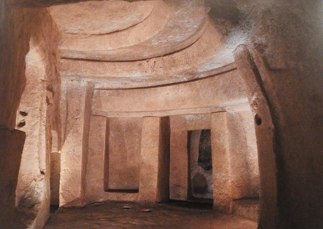 Internal shot of the Hypogeum.