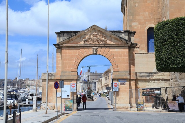A shot of the admiralty gate in Birgu/Vittoriosa.