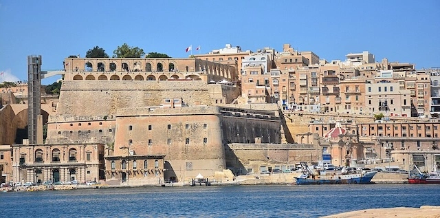 Picture of Valletta from the sea.